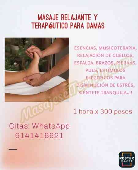 masajista hombre en Chihuahua